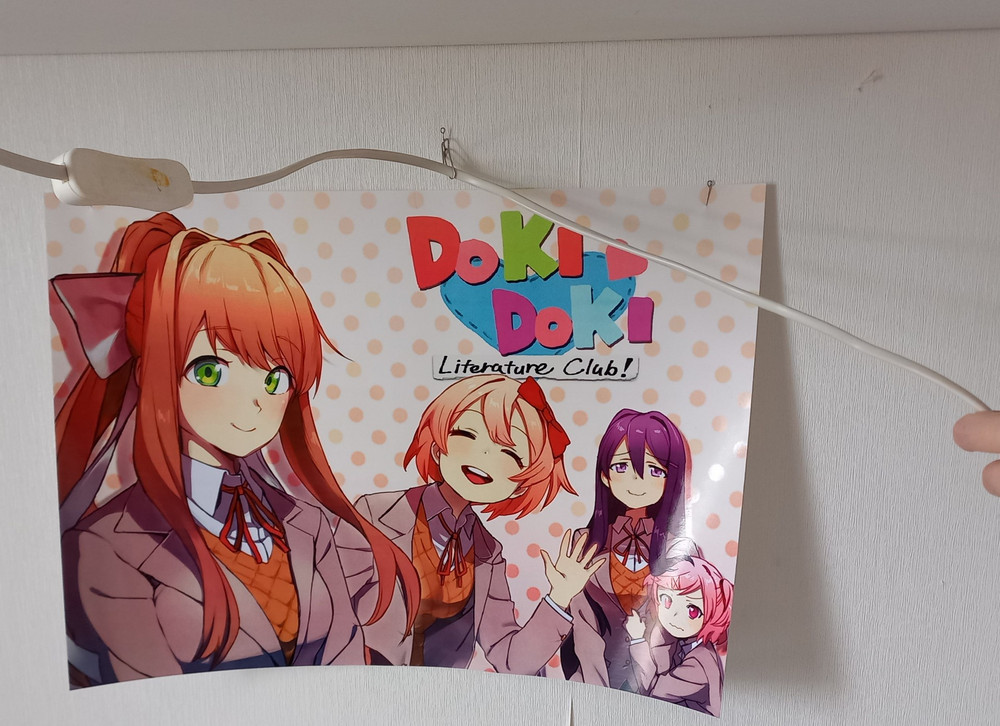 Clube de Literatura KEKED Doki Doki! Anime Canvas Poster Decoração
